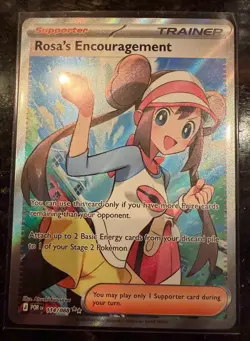 Pokemon TCG Rosa's Encouragement 114/088 Rare Full Art Holo Trainer-Supporter - Image 1