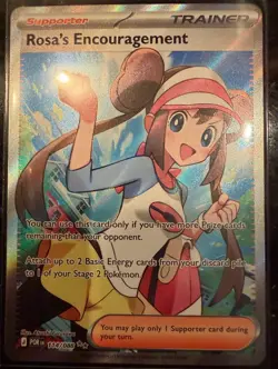 Pokemon TCG Rosa's Encouragement 114/088 Rare Full Art Holo Trainer-Supporter - Image 2