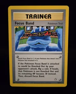 Pokemon TCG - FOCUS BAND - 86/111 - RARE - UNLIMITED - NEO GENESIS 2000 - LP/NM - Image 1