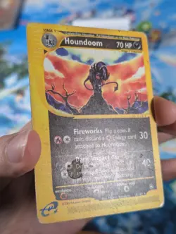 Houndoom 015/147 Aquapolis Regular Non-Holo Rare Pokemon TCG E-reader HP 1/10U - Image 3