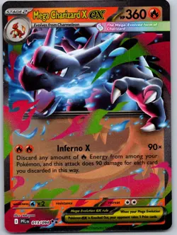 MEGA CHARIZARD X EX POKEMON PHANTASMAL FLAMES 013/094 DOUBLE RARE NM/M - Image 2