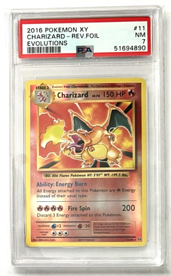 Charizard - 11/108 - Reverse Holo - XY Evolutions - PSA 7 - Pokemon TCG - Image 1