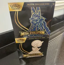 Pokemon TCG Mega Evolution Elite Trainer Boxes Lucario Gardevoir ETB X2 - Image 1