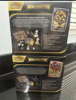 Pokemon TCG Mega Evolution Elite Trainer Boxes Lucario Gardevoir ETB X2 - Image 2