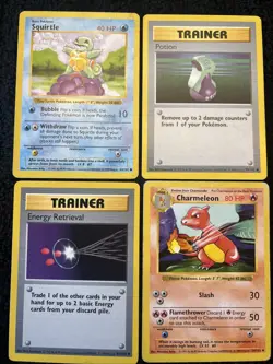 ❗Lot 6⃣: Shadowless Pokemon Vintage Base Set Common Uncommon Rare Cards Lot - Image 1