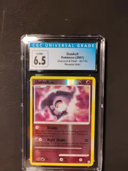 2007 Pokemon Diamond and Pearl Duskull Reverse Holo #80 CGC 6.5 EX-NM+ Graded - Image 1