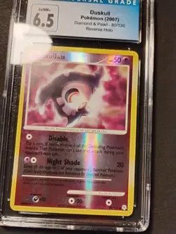 2007 Pokemon Diamond and Pearl Duskull Reverse Holo #80 CGC 6.5 EX-NM+ Graded - Image 2