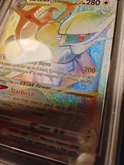 2022 Pokemon SWSH Brilliant Stars Arceus Vstar #176 Secret Rare PSA 9 MT - Image 2