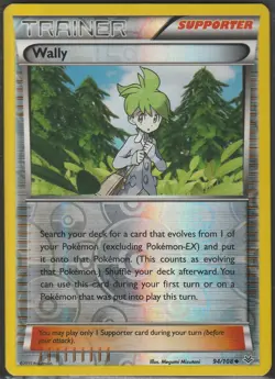 Pokemon - Wally - 94/108 - Uncommon - Reverse Holo - XY - Roaring Skies - NM - Image 1