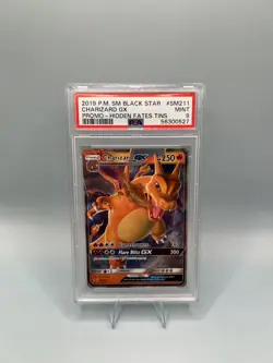 2019 Pokemon Charizard GX SM211 HOLO Hidden Fates Promo - PSA 9 Black star 🔥⭐ - Image 1