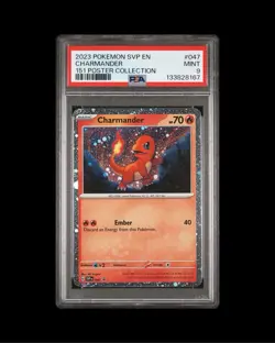 Pokemon SVP 047 - Black Star Promo Charmander Cosmos Holo - PSA 9 - Image 1