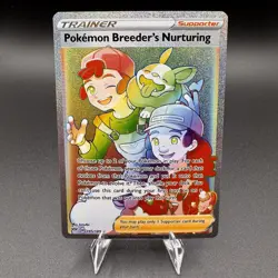 Pokemon TCG Pokemon Breeders Nurturing 195/189 Rainbow Rare Darkness Ablaze - Image 1