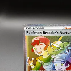 Pokemon TCG Pokemon Breeders Nurturing 195/189 Rainbow Rare Darkness Ablaze - Image 2