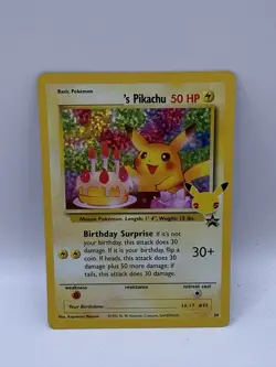 Pokemon TCG Birthday Pikachu 24/53 Celebrations Classic Collection - Image 1