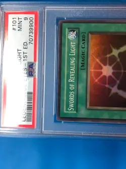 YUGIOH PSA 9 Super Rare Swords Of Revealing Light LOB-101 1st Edition - Image 3