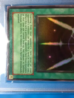 YUGIOH PSA 9 Super Rare Swords Of Revealing Light LOB-101 1st Edition - Image 4