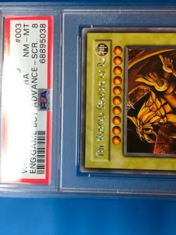 YUGIOH PSA 8 Secret Rare The Winged Dragon Of Ra GBI-003 - Image 3