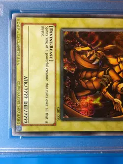 YUGIOH PSA 8 Secret Rare The Winged Dragon Of Ra GBI-003 - Image 4