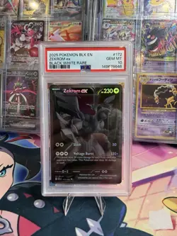 POKEMON ZEKROM EX BLACK WHITE RARE 172/086 SV: BLACK BOLT HOLO PSA 10 - Image 1