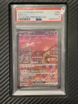 2023 PSA 9 Mew ex #053 Full Art Black Star Promo Pokemon TCG 151 Ultra Premium - Image 1