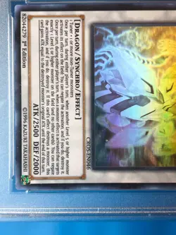 YUGIOH PSA 8 Ghost Rare Clear Wing Synchro Dragon CROS-EN046 1st Edition - Image 4