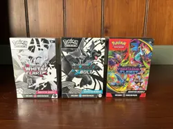 Pokemon Booster Bundle Lot: Black Bolt, White Flare, Phantasmal Flames Sealed - Image 1