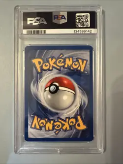 Pokemon TCG Neo Genesis 2000 Unlimited #14/111 Slowking Holo Rare Swirl PSA - Image 2