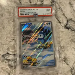 2025 Pokemon Phantasmal Flames 098/094 Piplup Illustration Rare PSA 9 - Image 1
