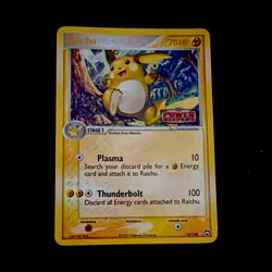 Pokemon Raichu 12/108 Power Keepers Reverse Holo Rare Stage 1 70 HP 2007 - Image 1
