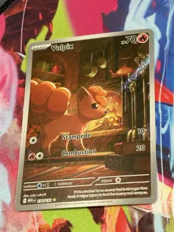 Pokemon Mega Evolution #138/132 Vulpix Illustration Rare Full Art Holo - Image 2