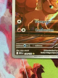 Pokemon Mega Evolution #138/132 Vulpix Illustration Rare Full Art Holo - Image 5