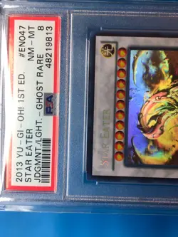 YUGIOH PSA 8 Ghost Rare Star Eater JOTL-EN047 1st Edition - Image 3