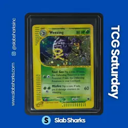 2002 POKEMON EXPEDITION SET #32/165 WEEZING HOLO RARE - Image 1