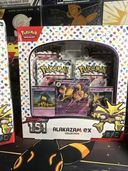 Pokemon TCG Scarlet and Violet - 151 Alakazam ex Collection Box - 4 Packs 820650855269 - Image 2