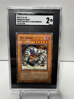1ST EDITION! Ryu Kokki Yu-Gi-Oh! Rare Zombie Madness #SD2-EN008 SGC Graded - Image 1