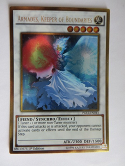 YuGiOh! Armades, Keeper of Boundaries - PGL2-EN043 - Gold Rare - 1st Edition - Image 1