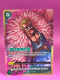 Because the Side of Justice Will Be Whichever Side Wins Winner Foil One Piece - Image 1