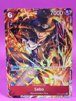 Sabo Illustration Box Vol.5 OP05-007 One Piece Promotion Cards Foil Full Art SR - Image 1