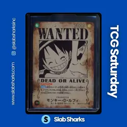 2025 ONE PIECE JP CARRYING HIS WILL #OP13-118 MONKEY D. LUFFY SEC WANTED ALT ART - Image 1