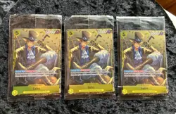 Sabo (Tin Pack Set Vol. 2) P-073 One Piece Promo Cards Foil X3! SEALED! - Image 1