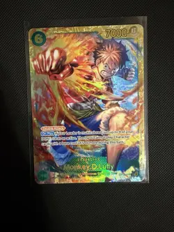 One Piece CCG Monkey D Luffy Op13-118 gold foil SP Near Mint - Image 1