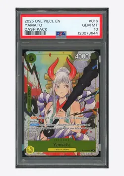 One Piece PSA 10 Yamato C Promo 2025 ST13-016 Dash Pack English - Image 1