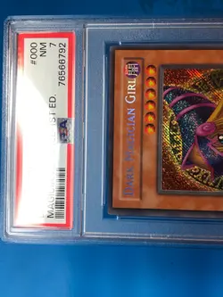 YUGIOH PSA 7 Secret Rare Dark Magician Girl MFC-000 1st Edition - Image 3