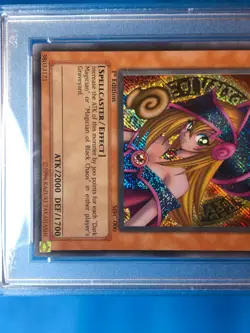 YUGIOH PSA 7 Secret Rare Dark Magician Girl MFC-000 1st Edition - Image 4
