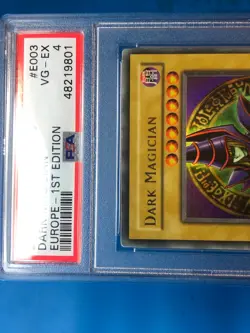YUGIOH PSA 4 Ultra Rare Dark Magician LOB-E001 1st Edition - Image 3