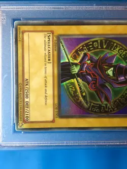 YUGIOH PSA 4 Ultra Rare Dark Magician LOB-E001 1st Edition - Image 4