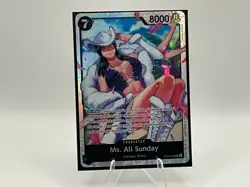 2026 One Piece Ms. All Sunday OP14-084 SR The Azure Sea's Seven Foil Super Rare - Image 1