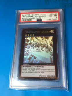 YUGIOH PSA 8 Ghost Rare Heroic Champion - Excalibur REDU-EN041 1st Edition - Image 1