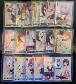 Weiss Schwarz JP Ayakashi Triangle 19 Card SR, RRR, PR & Going First/Second Set - Image 1