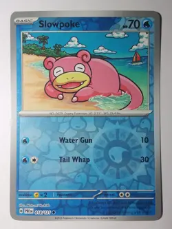 Slowpoke 018 Reverse Holo Prismatic Evolutions Pokemon card - Image 1